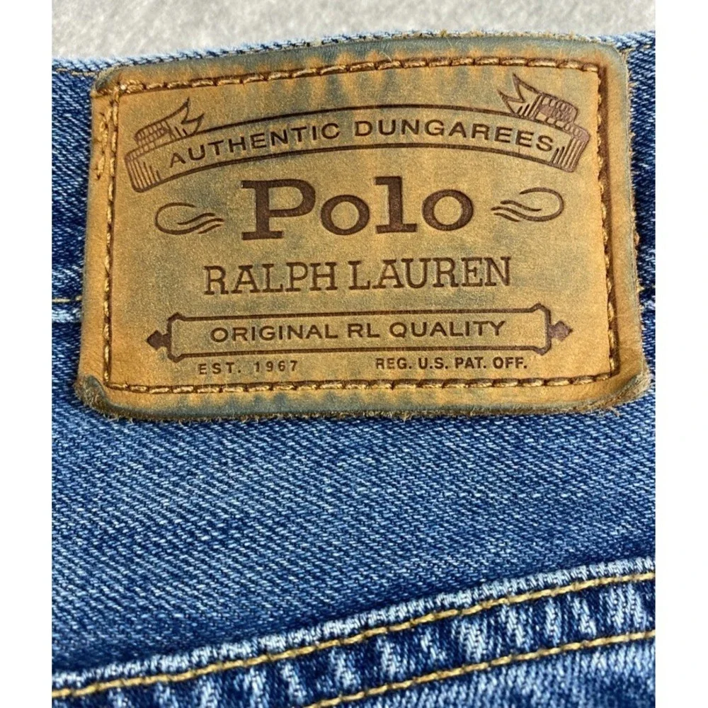 Polo Ralph Lauren Men's Blue Size 44Bx30 Hampton Relaxed Straight Jeans‎ Preppy